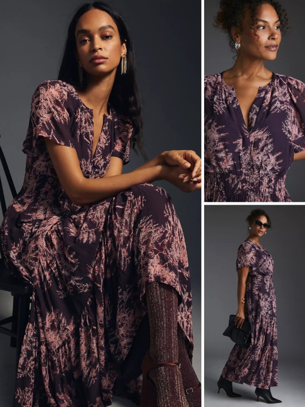 Anthropologie Somerset Maxi Dress Chiffon Edition - Picture 4 of 4